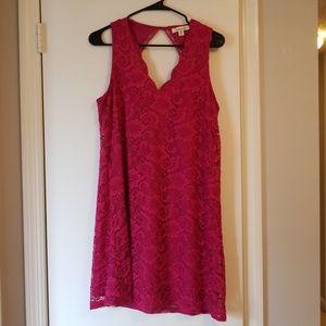 Francescas Fuschia Pink Lace Dress